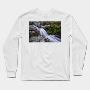 Waterfall in the bushland near Pearly Ponds on NSW Central Coast Long Sleeve T-Shirt